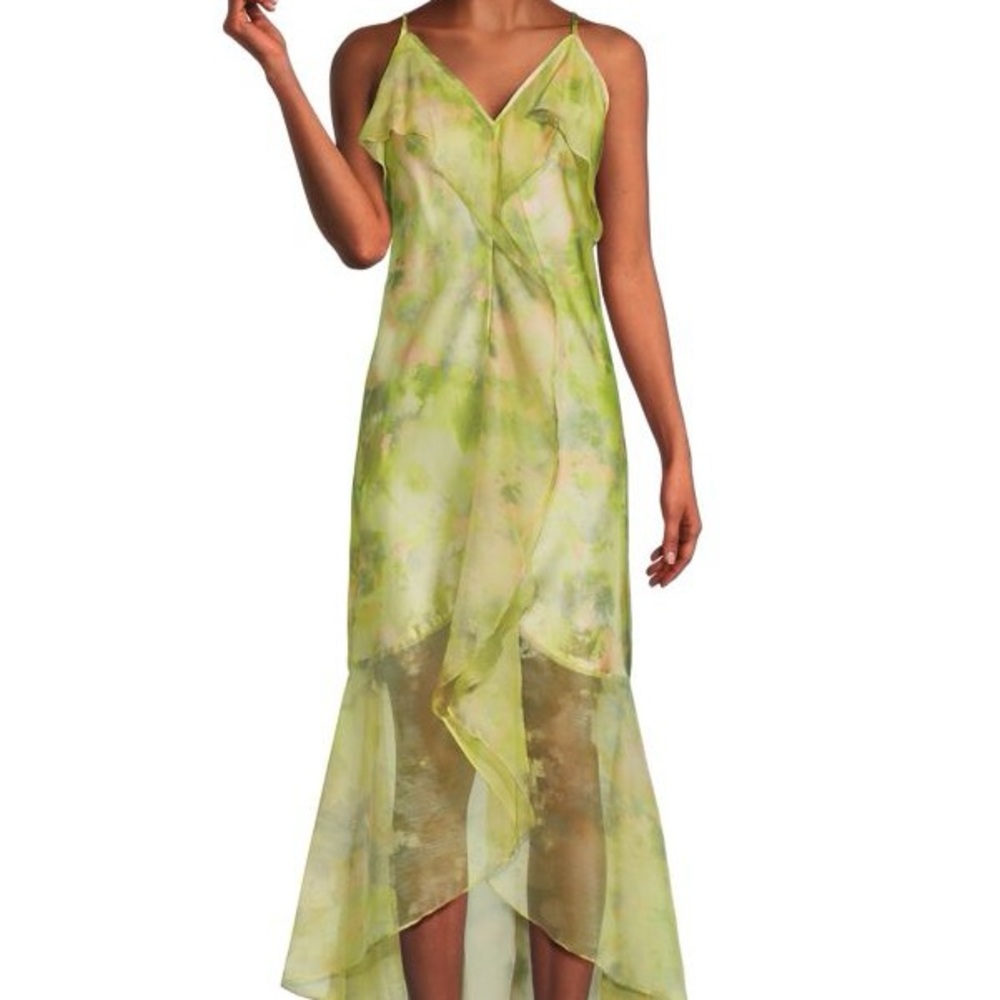 MISA Los Angeles Pastel Green Dress